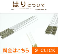 富田林市、羽曳野市でのリハビリ・マッサージ。左川鍼灸院の鍼（はり）治療について